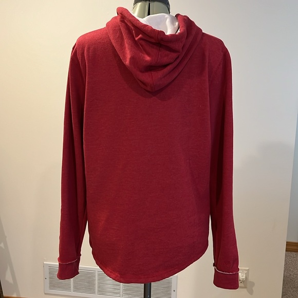 Colosseum Arkansas Razorbacks Red Hoodie Sweatshirt Size Lg fits more like med. - Picture 3 of 14